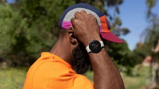 Man working out wearing Google Pixel Watch 2