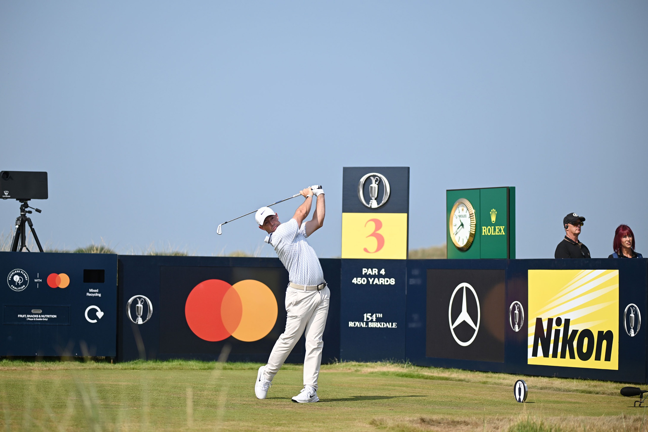 Rory McIlroy teeing off