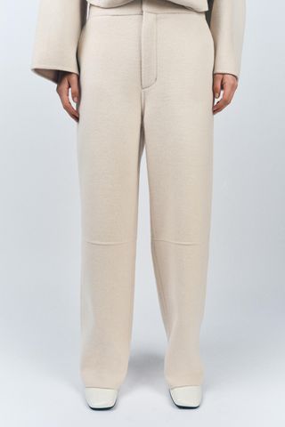 Zw Collection Wool Blend Pants