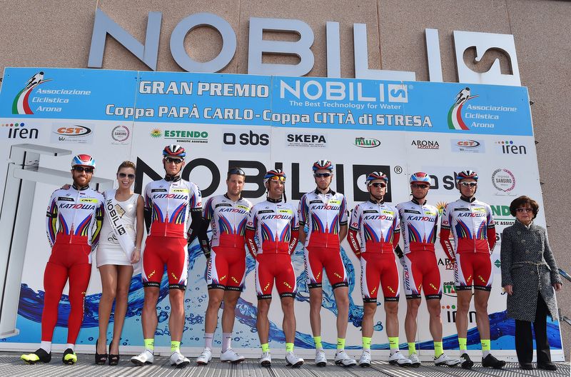 Katusha presented to the crowd