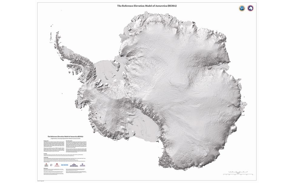 Reference Elevation Model Of Antarctica – CLIDM