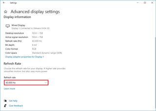 Windows 10 configured monitors