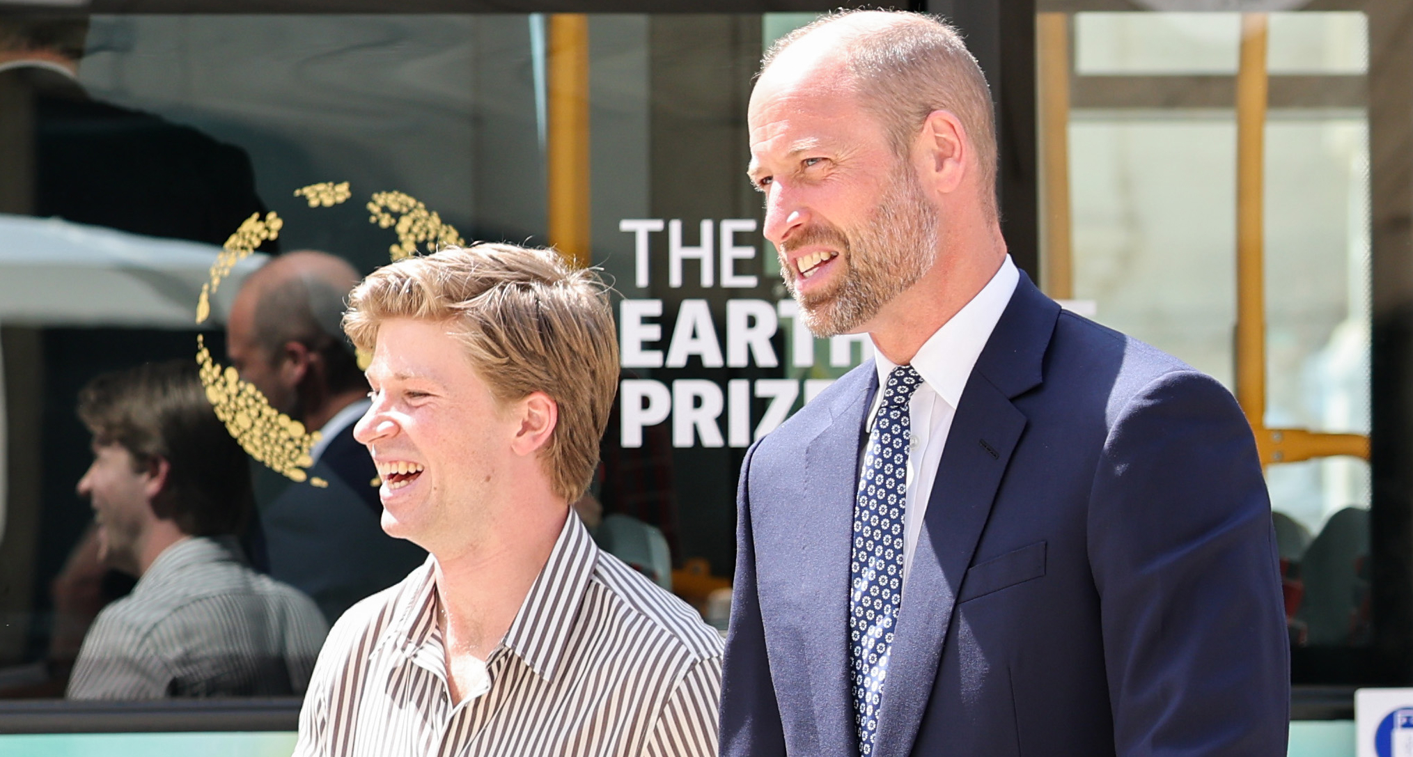 Prince William and Robert Irwin walking next to each other