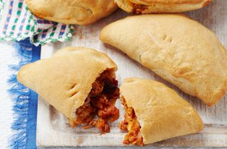 Tuna and tomato calzone