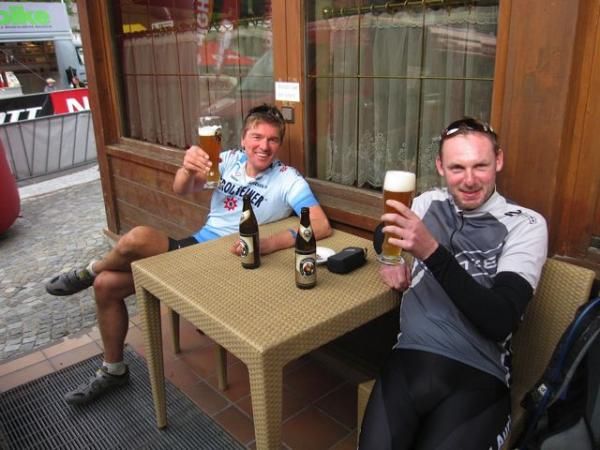 Beer never tastes quite as sweet as after a tough day on the bike