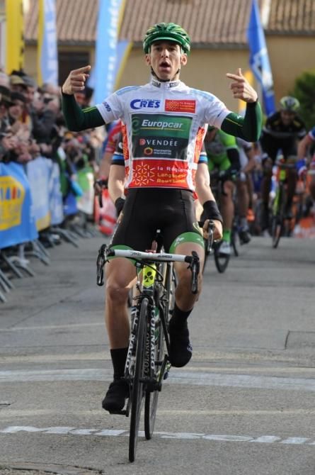Bryan Coquard (Europcar) wins stage 4 of the Etoile de Bess&egrave;ges