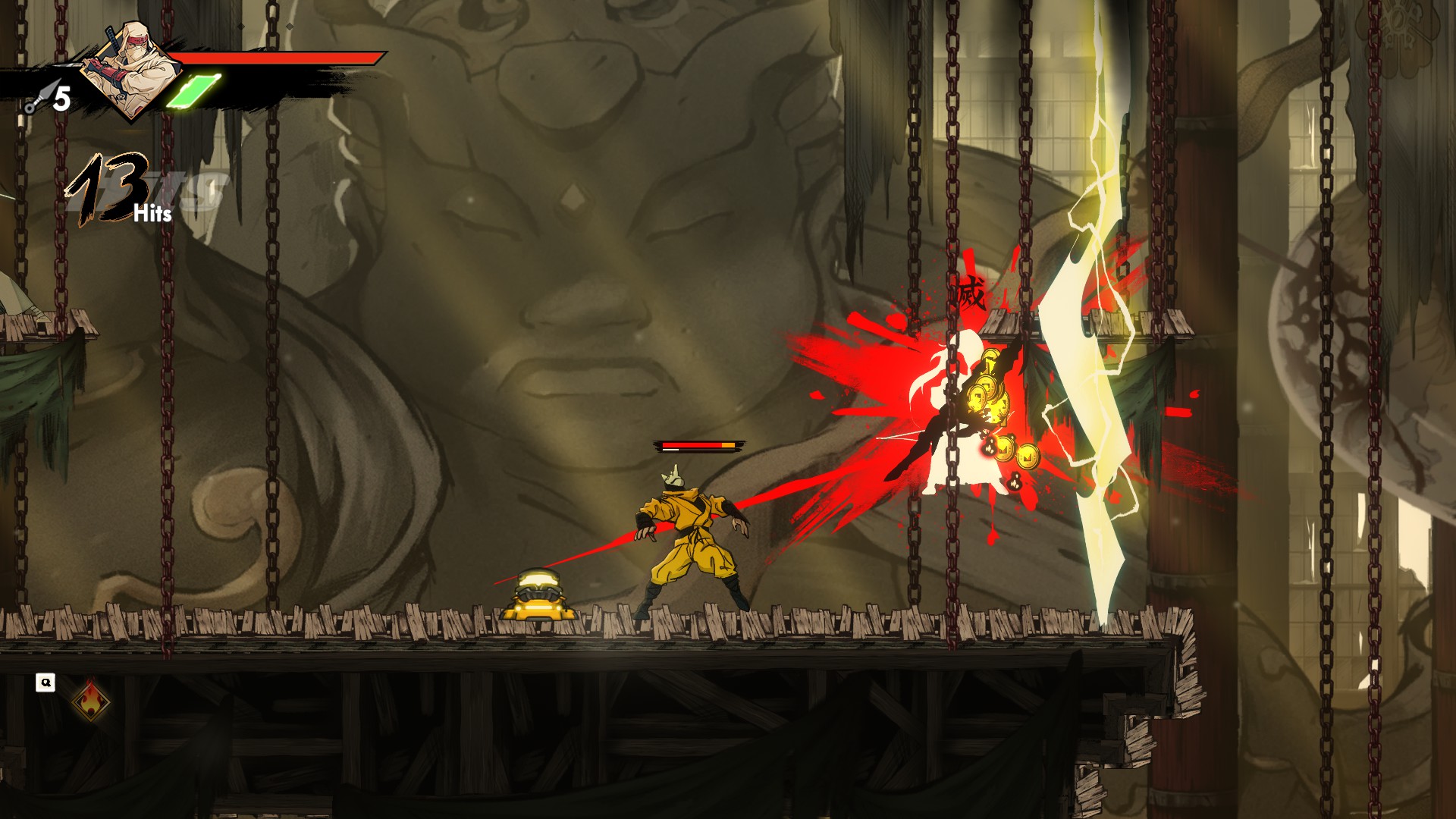 A screenshot from Shinobi: Art of Vengeance