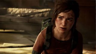 The Last of Us Part 1 shiv: Ellie looks worried, perhaps because she doesn't have a shiv