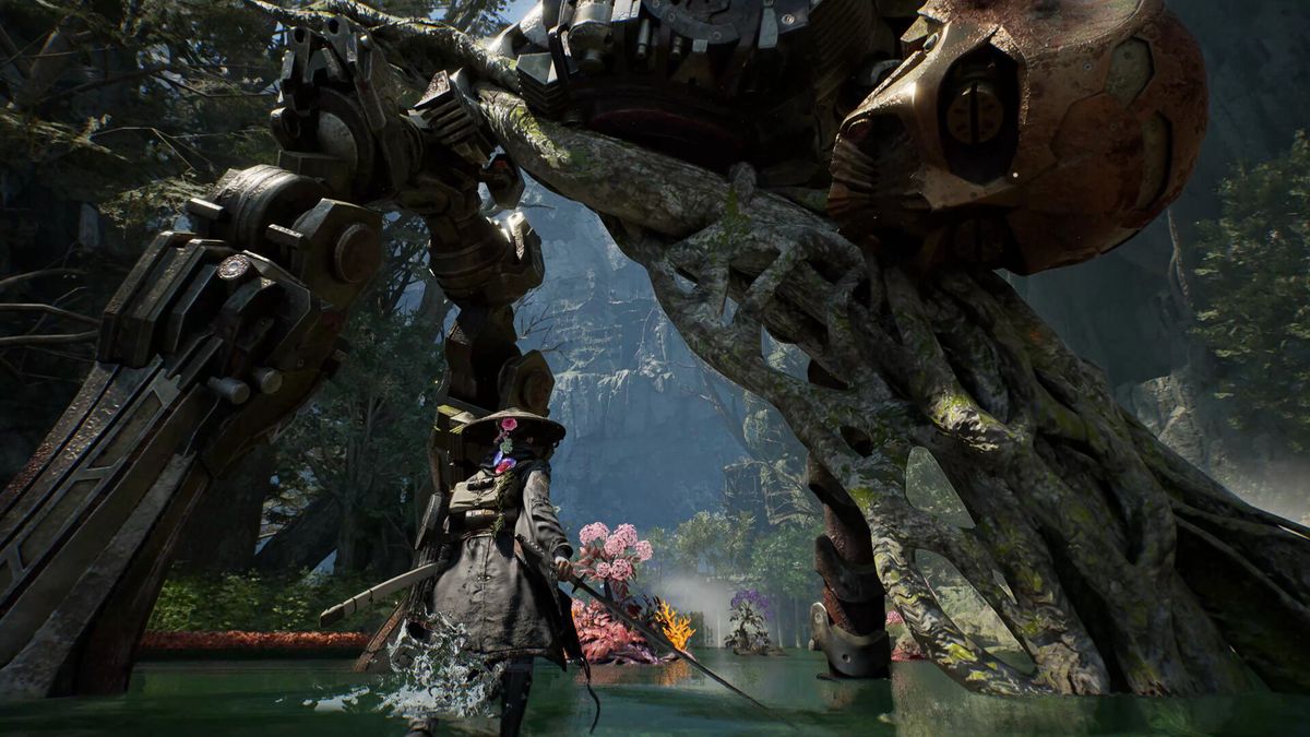 A screenshot of the upcoming PS5 game, Beast of Reincarnation.