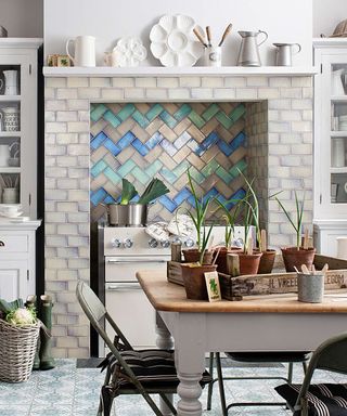 Topps Tiles tile design in a kitchen
