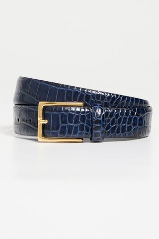 Anderson's Narrow Semi Formal Mock Crock Print Belt