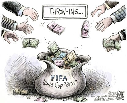Editorial cartoon World FIFA Scandal