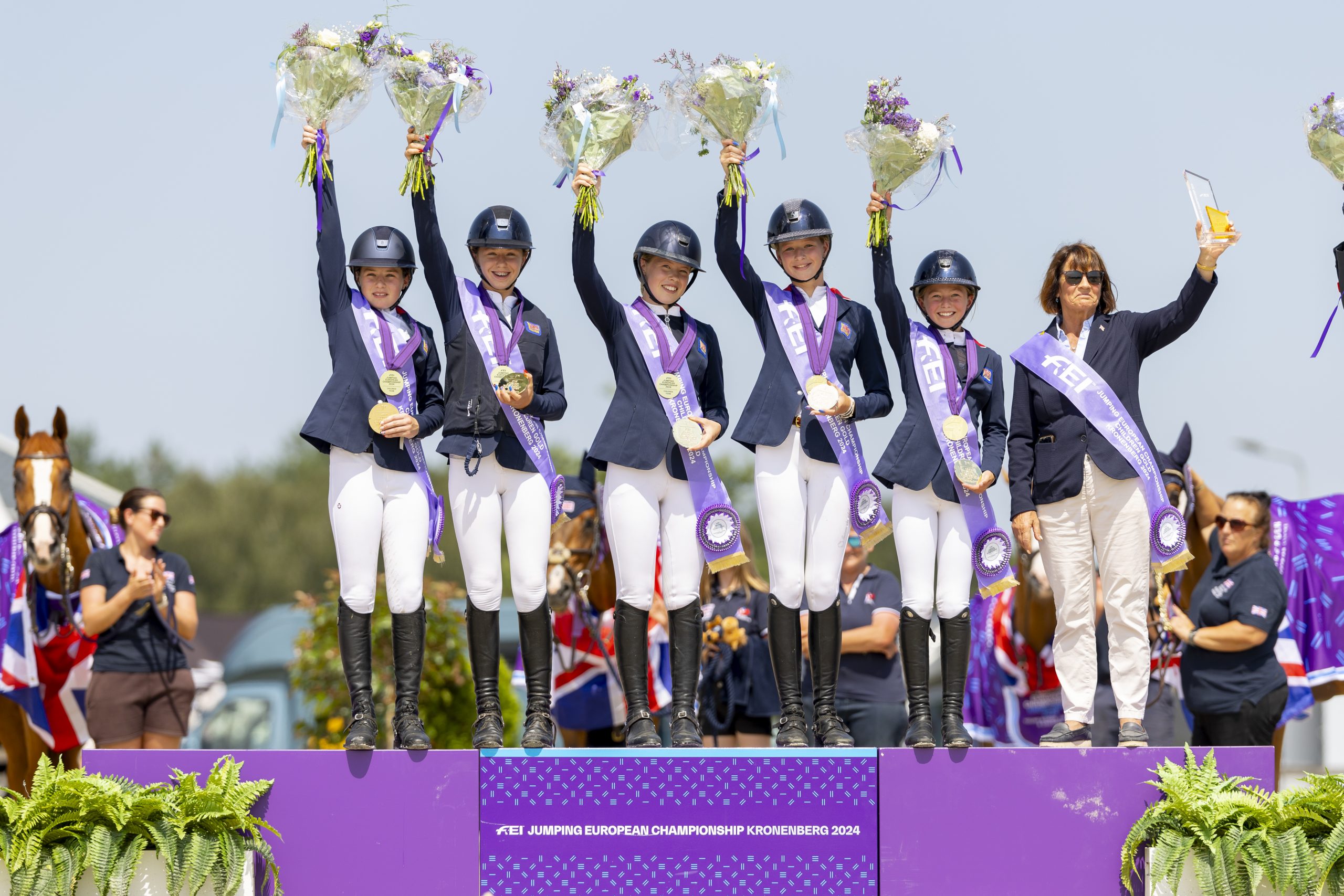 Great Britain's gold medal-winning children's team at the European Championships