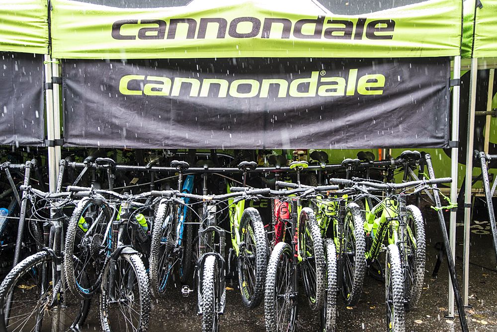 The Cannondale-Garmin camp concluded with a mountain bike ride