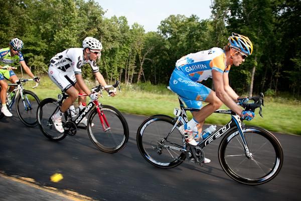 Will Frischkorn (Garmin) riding at the front even after his long break yesterday.