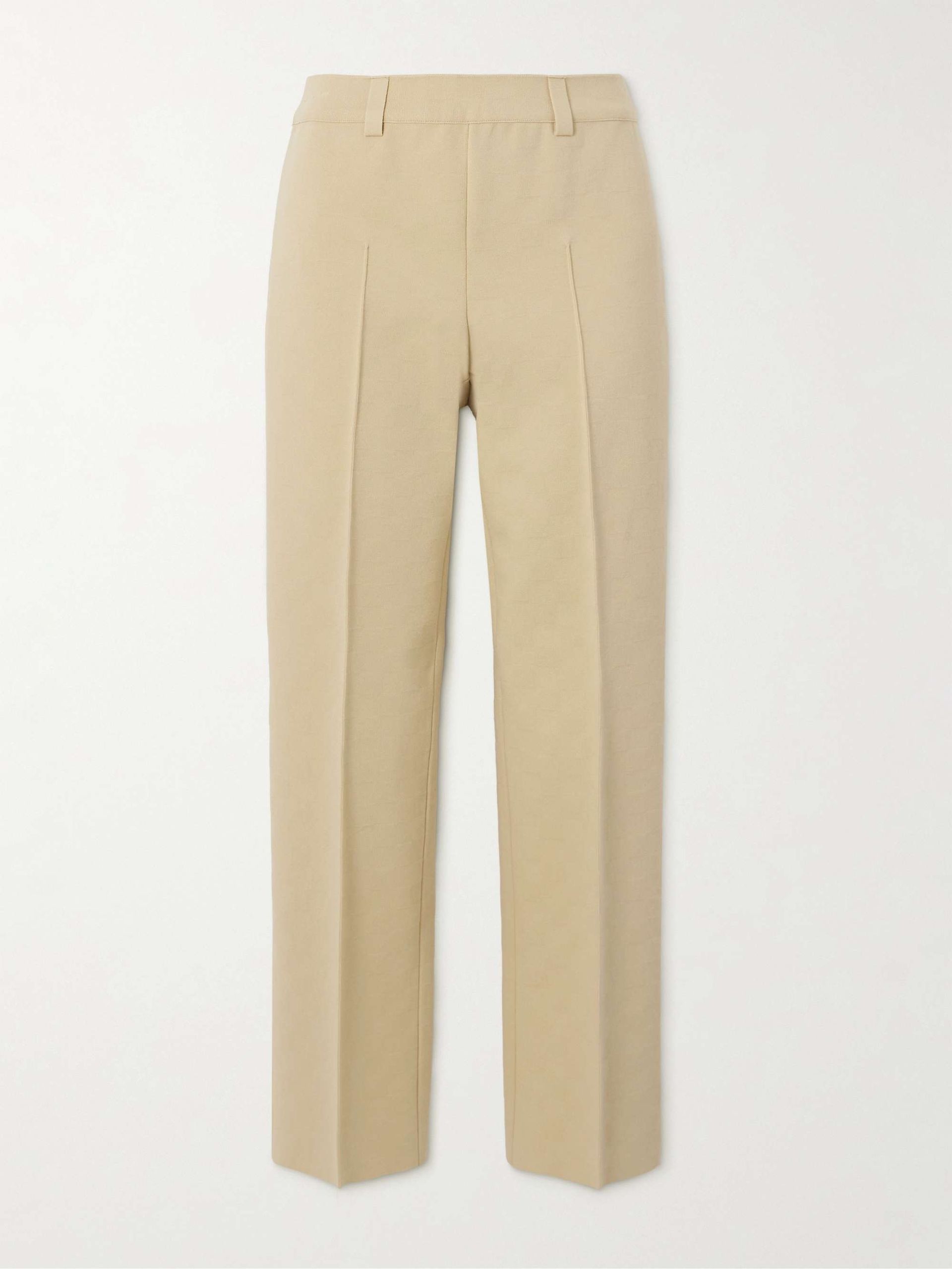 Julep Stretch-Cotton Straight-Leg Pants