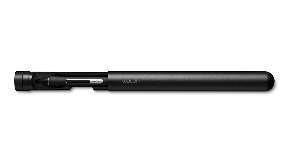 Wacom Pro Pen slim stylus in its holder