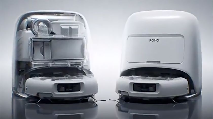Still from teaser trailer for DJI Romo robot vacuum