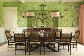 de Gournay wallpaper dining room