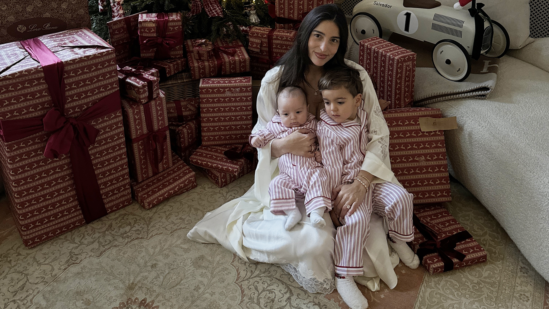 Bettina Looney with sons