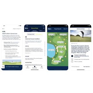 The Rules Of Golf R&A App on a white background