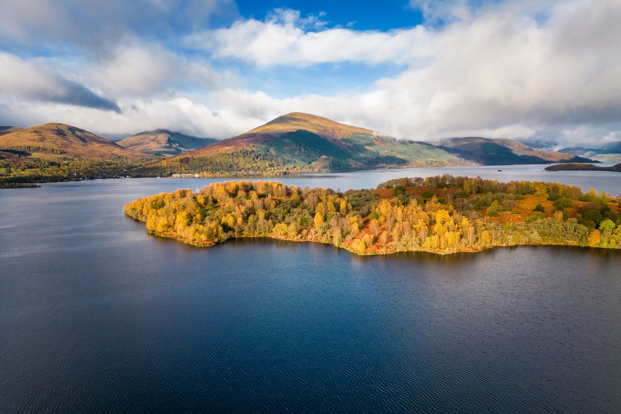 Inchlonaig Island, Loch Lomond, Scotland.