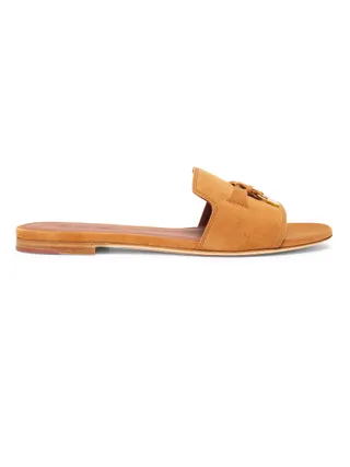 Loro Piana, Summer Charms Suede Slides