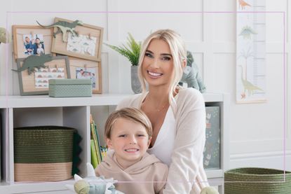 Billie Faiers with son Arthur to promote Chapter B Collection Tesco