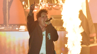 Papa Roach frontman Jacoby Shaddix performing live in 2025