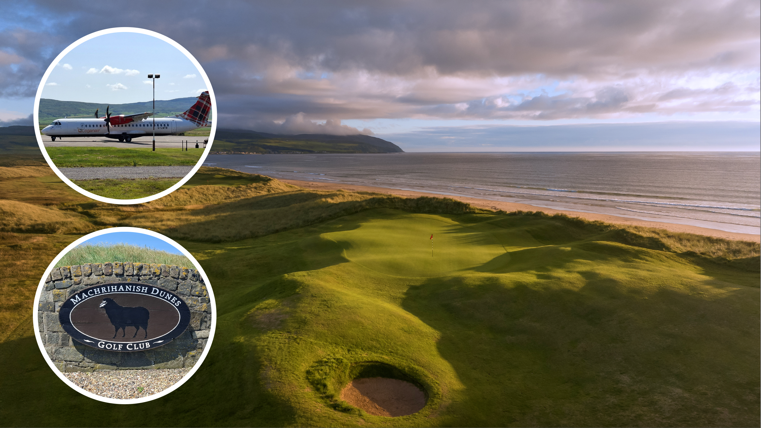 Machrihanish Dunes charter flight