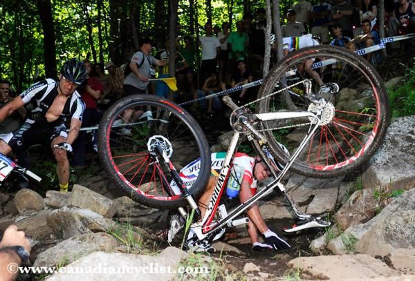 Stander chases his bike
