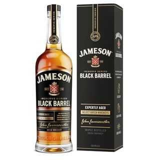 Jameson Black Barrel Blended Irish Whiskey With Giftbox / 40% Abv / 70cl / Triple Distilled Irish Whiskey / Single Malt and Small Batch Grain Blended Whiskey / Notes of Spices and Vanilla