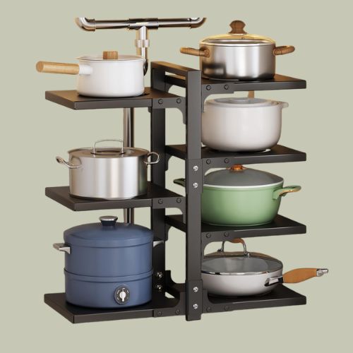 Belfry Kitchen 7-Tier Adjustable Heavy Duty Pan Organizer | Wayfair.co.uk