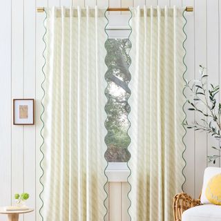 Rhode Batik Scallop Edge Curtain