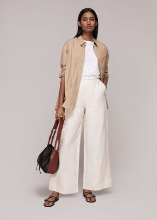 Nina Wide Leg Linen Trouser