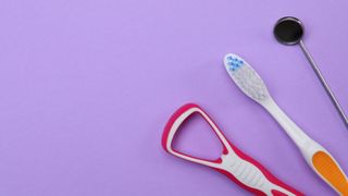 toothbrush tongue scraper dental tools