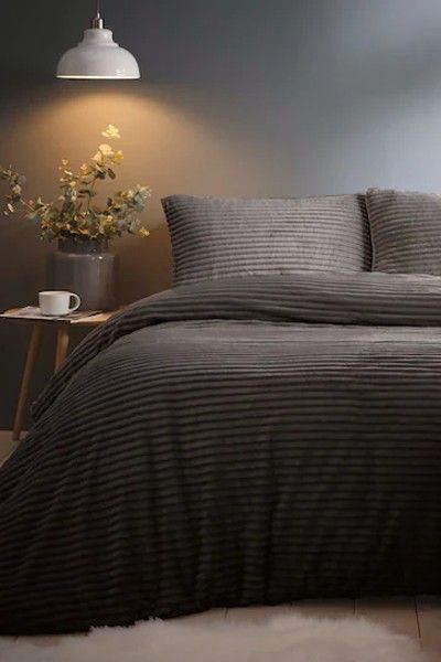 Jumbo Cord Silentnight Duvet Cover And Pillowcase Set