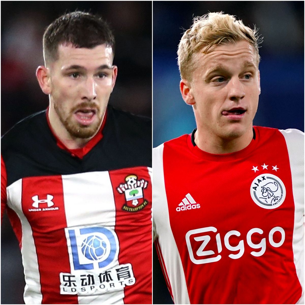 Pierre-Emile Hojbjerg and Donny Van De Beek