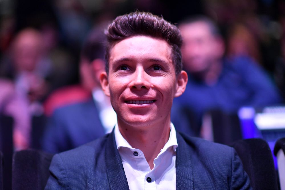 Miguel Angel Lopez Moreno (Astana) during the Vuelta a Espana route presentatio