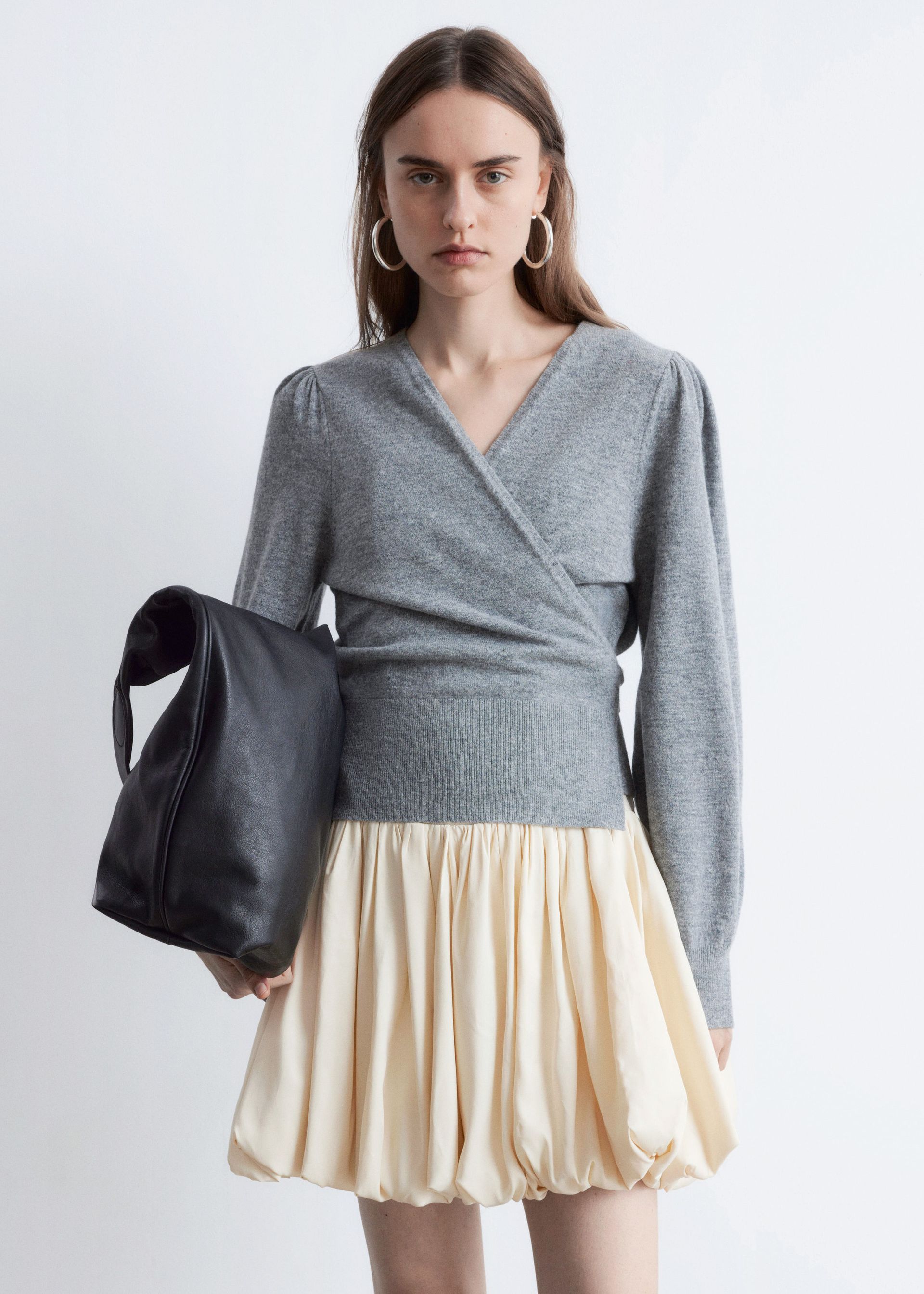 Merino Wool Wrap Cardigan
