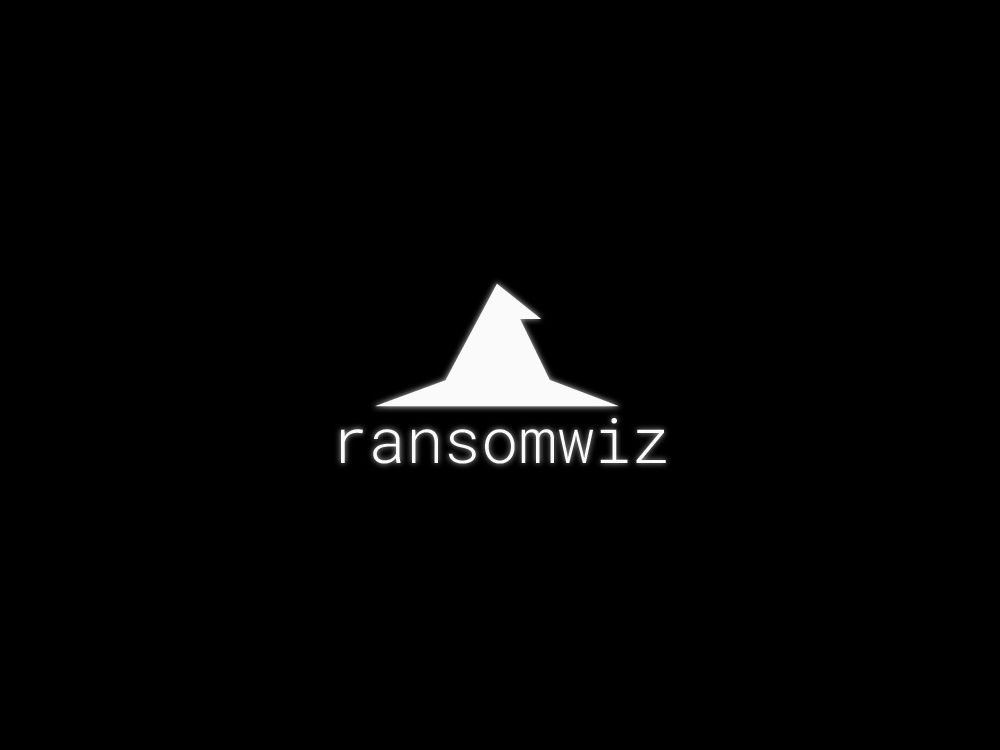 Ransomwiz logo on black background