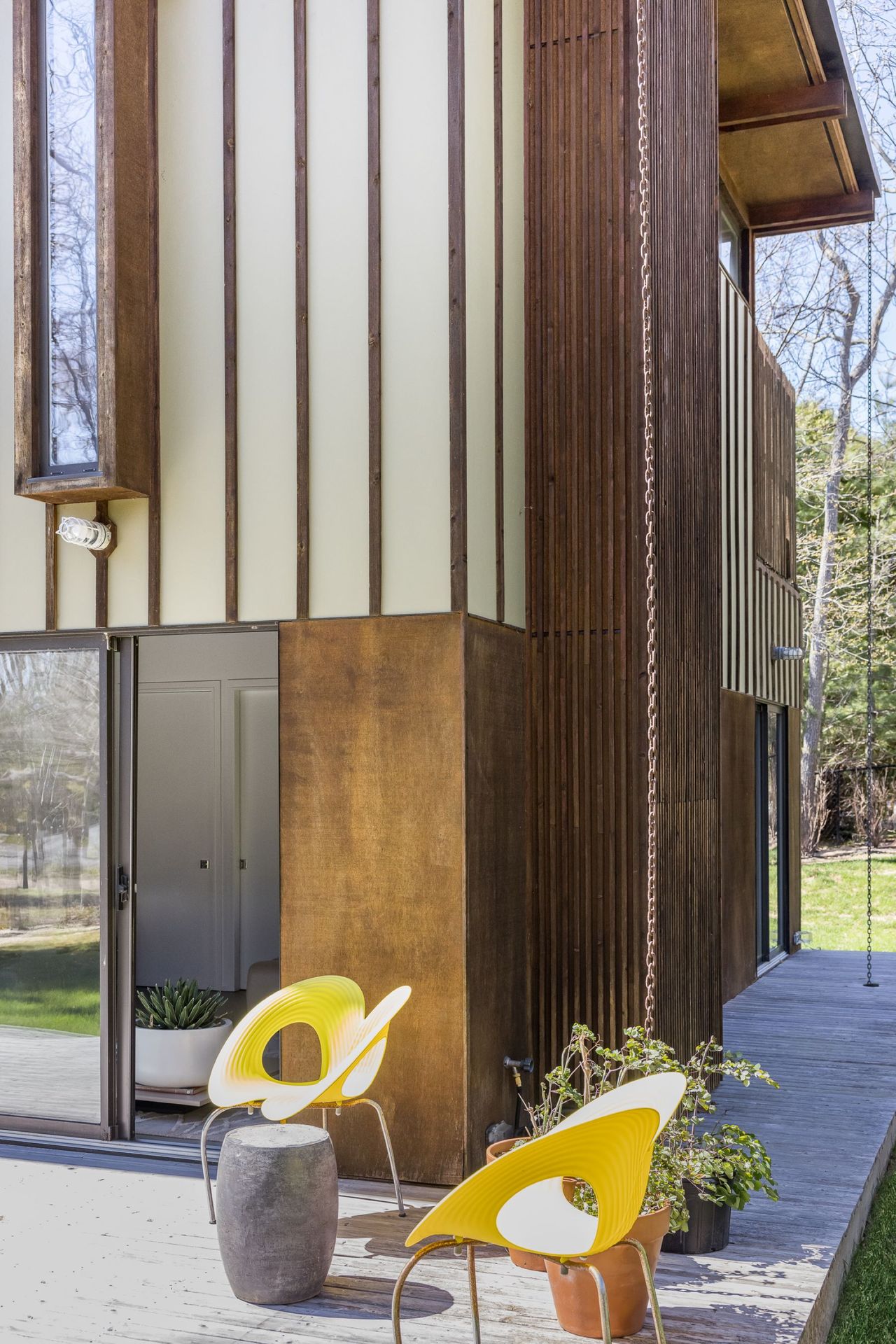 Exterior details of the house at 131 Windward