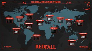 Redfall launch dates graphic
