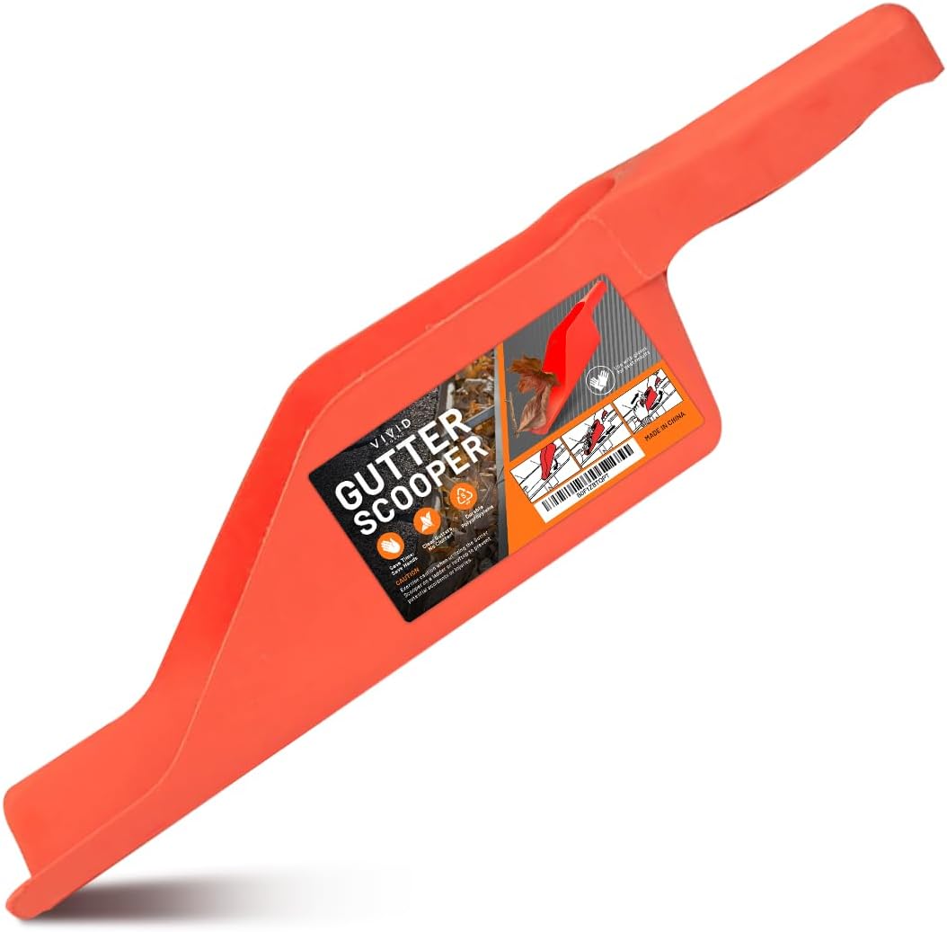 Gutter Scoop Cleaning Tools - Easy Removal of Leaves and Dirt - Durable Rain Gutter Cleaner Tool Shovel