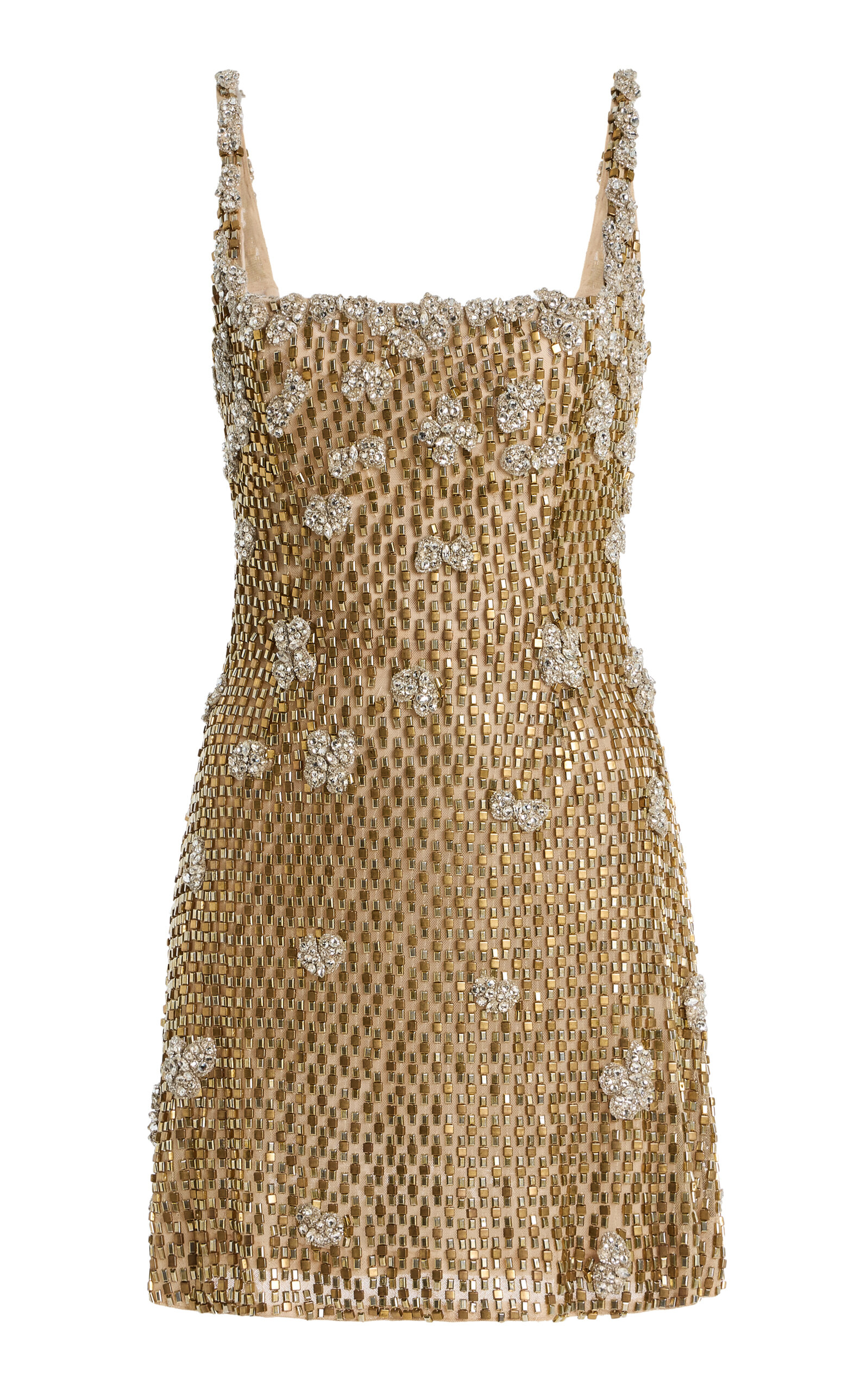 Solana Embellished Tulle Mini Dress