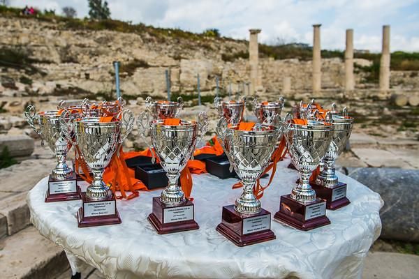 The awards all ready to be handed out