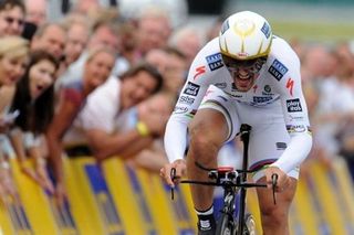 Fabian Cancellara (Saxo Bank) ruled the prologue, besting Tony Martin (HTC-Columbia) by 10 seconds.