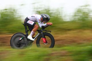 UAE Team Emirates Portuguese rider Joao Almeida competes during the ninth stage of the Giro dItalia