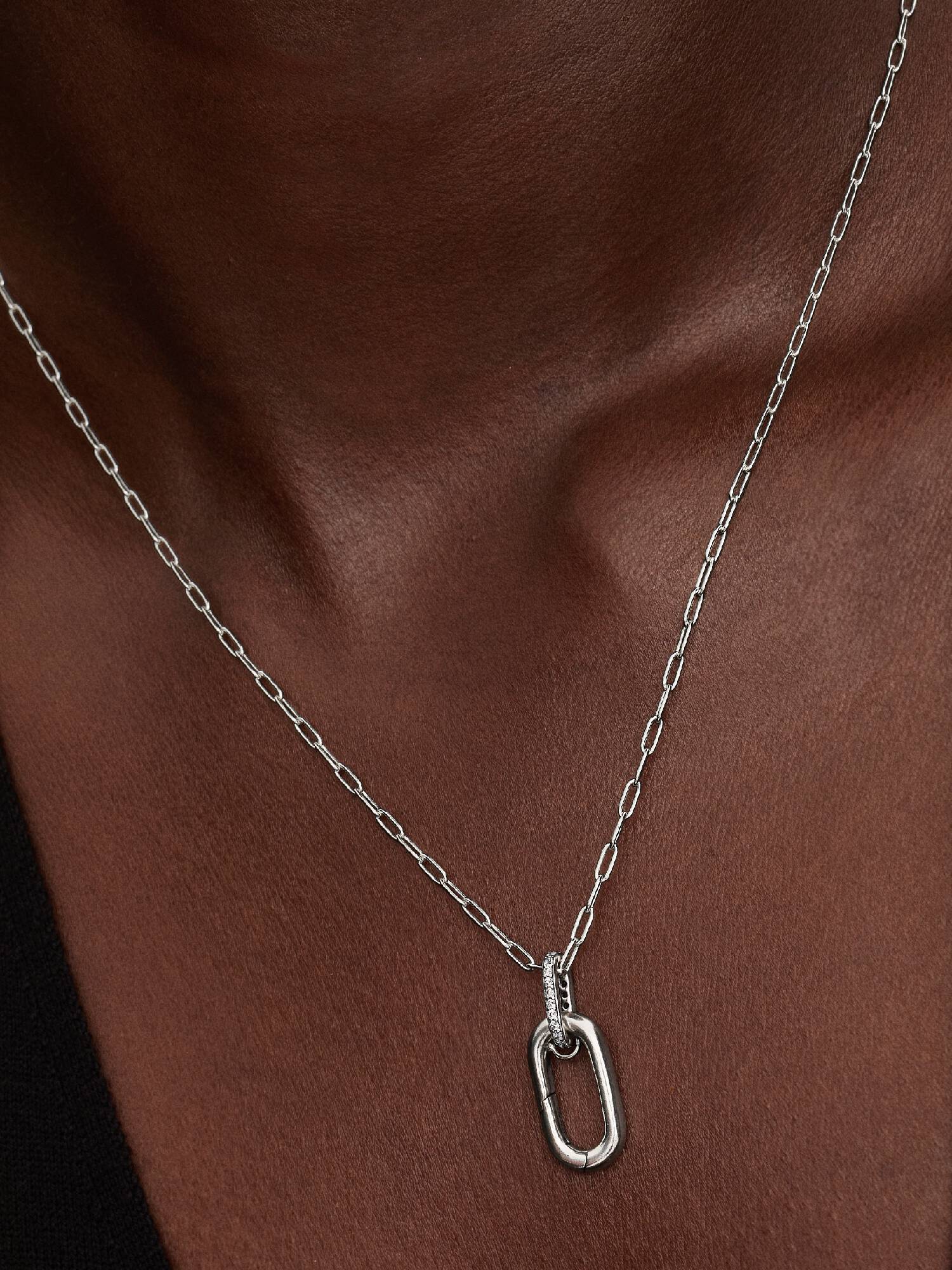 Pandora, Openable Link Pendant Necklace