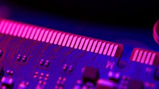 Close up of a SSD pin